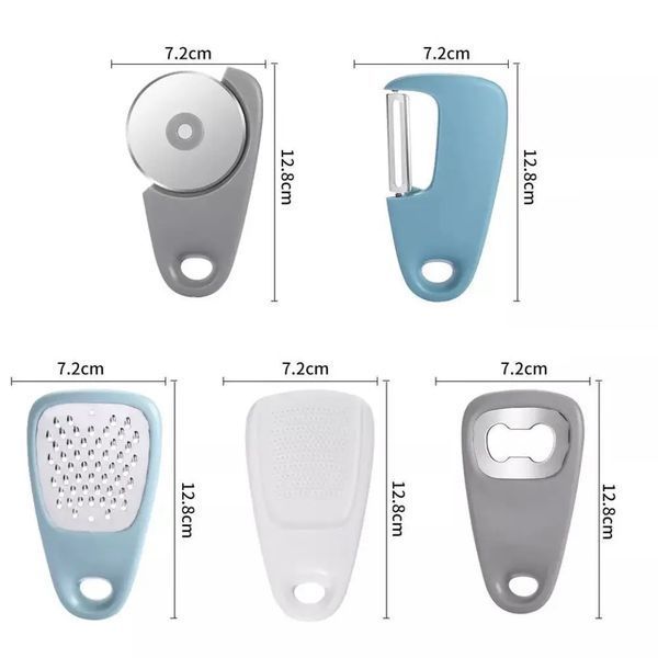 Набір з кухонного приладдя 5 предметів KITCHENWARE брелок-органайзер 2052283 фото