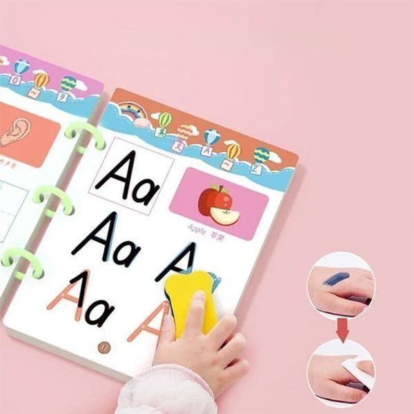 Розвиваюча книга Монтесорі Busy Book пиши-прай Stroke Line dot to dot 30 аркушів (60 завдань), від 2 років MA-331 фото