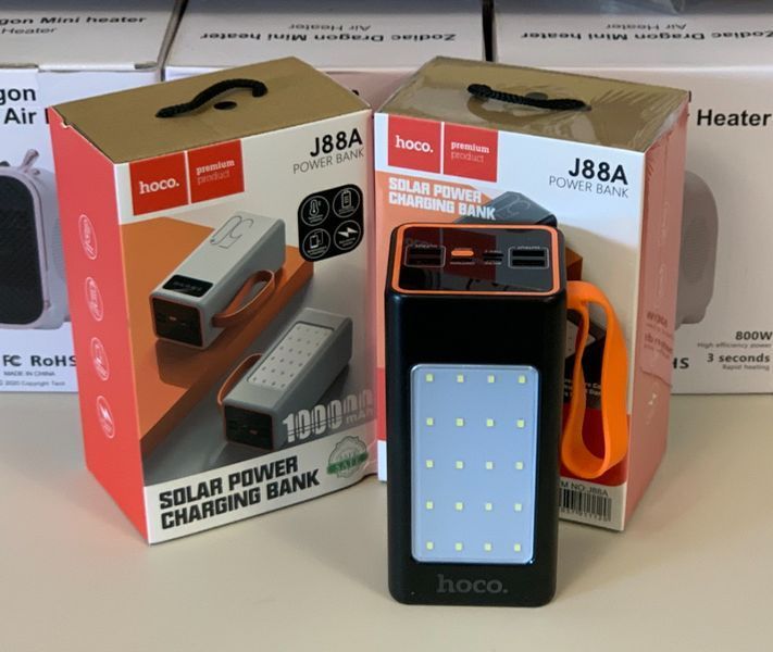 Повербанк&nbsp;100000 mAh&nbsp;з LED-ліхтариком&nbsp;і швидкою зарядкою&nbsp;Hoco JA88A 22.5W JA88A фото