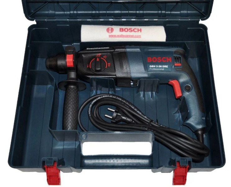 Перфоратор Bosch GBH 2-26 DRE (800 ВТ, 2.7 ДЖ), професійний перфоратор бош 20558550019 фото