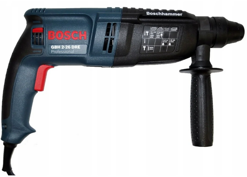Перфоратор Bosch GBH 2-26 DRE (800 ВТ, 2.7 ДЖ), професійний перфоратор бош 20558550019 фото