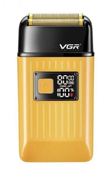 Чоловіча акумуляторна електробритва VGR V-357 шейвер для сухого та вологого гоління, Waterproof IPX6, висувний триммер, LED Display 239V-357 фото