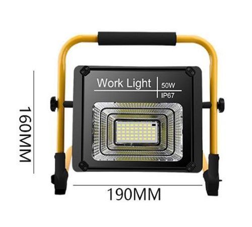 Акумуляторний прожектор із сонячною панеллю Work Light 50W + POWER BANK 540050 фото