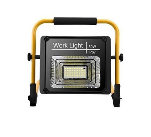 Акумуляторний прожектор із сонячною панеллю Work Light 50W + POWER BANK 540050 фото