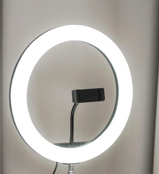 Кільцева лампа RING FILL LIGHT 26 С на штативі з утримувачем телефону 265310220 фото