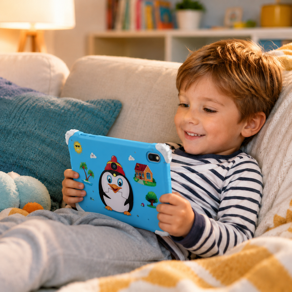Детский планшет Meijiahui K1 Android-15 Penguin / Планшет 7" 6GB/128GB / Детский планшетный ПК с экраном 7 дюймов Синий Jam1737/1 фото
