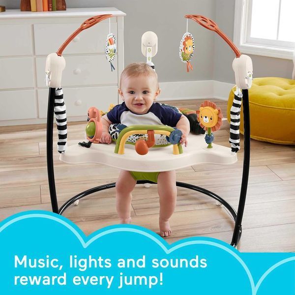 Ігровий центр, що розвиває, дитячий джемпер Fisher-Price Jumperoo Baby Activity Center Бежевий 5094773/1 фото