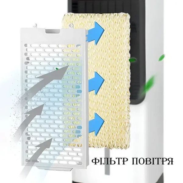 Мобільний кондиціонер 2в1 з обігрівом та охолодженням Domotec 1668 sp10351 фото