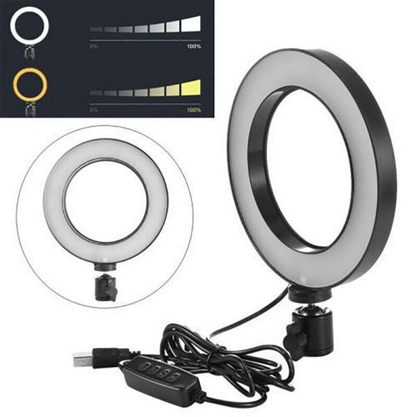Кільцева USB LED лампа 16 см 102333658 фото