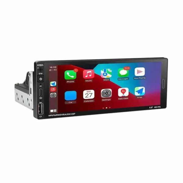 Універсальна магнітола в авто 6288-A 6.9'' (4+64GB) With Carplay з пультом 1din 2396288W фото
