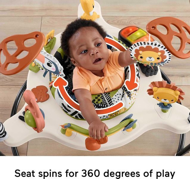 Ігровий центр, що розвиває, дитячий джемпер Fisher-Price Jumperoo Baby Activity Center Бежевий 5094773/1 фото