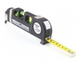 Лазерний рівень із вбудованою рулеткою FIXIT Laser Level Pro 3 4в1 рулетка лінійка 1135 фото 1