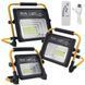 Акумуляторний прожектор із сонячною панеллю Work Light 50W + POWER BANK 540050 фото 1