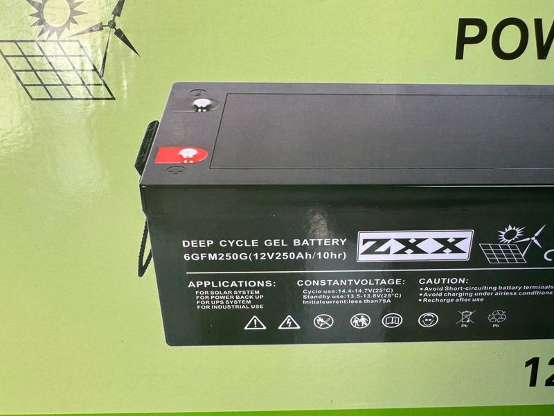 Гелевий акумулятор ZXX 12V 150Ah 228150А фото
