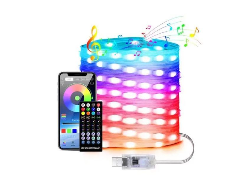 Вуличні вогні 3*10м Smart Bluetooth App Control Світлодіодна LED гірлянда 5093270 фото