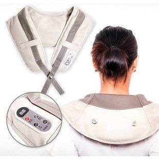 Вібраційно-ударний масажер для плечей та тіла Cervical Massage Shawls 80113 фото