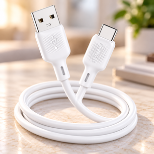 Кабель BOROFONE BX 113 SILICON 3A / Шнур USB-TYPE C / Кабель 1м sp10789 фото