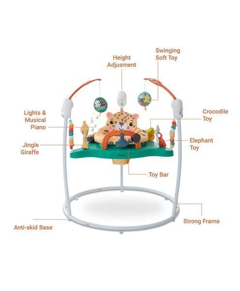 Ігровий центр, що розвиває, дитячий джемпер Fisher-Price Jumperoo Baby Activity Center Зелений 5094773/2 фото