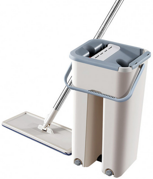 Швабра з відром і самовіджимом , Spin Mop Scratch Cleaning 360, швабра ледарка 6 л NEW25 фото