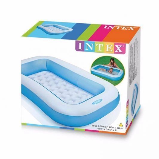 Надувний басейн Intex 166 х 100 х 25 см 90 л Blue 6903100022016 фото