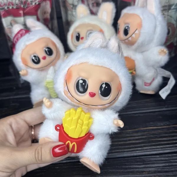 Іграшка Лабубу сюрприз м'який брелок Labubu McDonalds Coca-Cola Series для сумки ключів Jam96479 фото