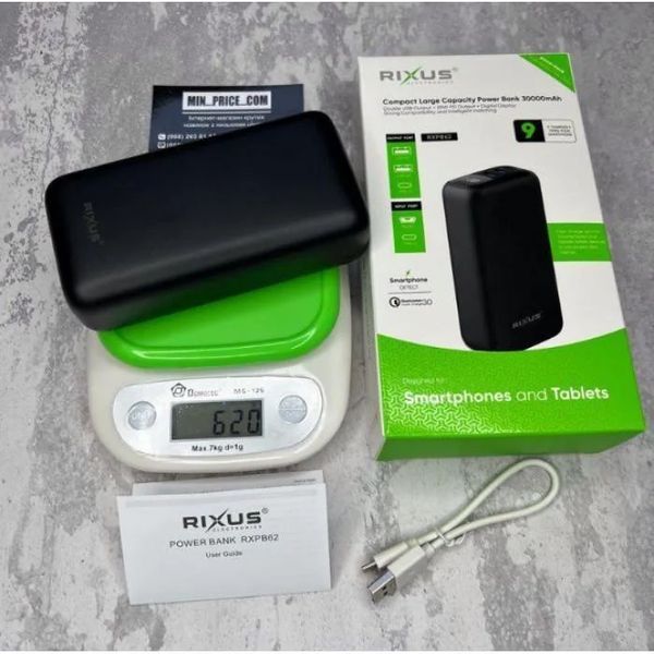 Зовнішній акумулятор XSSIVE 30000mAh XSS-PB23 PD20W black M17457 фото