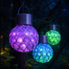 Садовий кристалічний світильник / Вуличний сонячний ліхтар garden light / Світильник із сонячною панеллю sp10496 фото 3