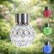 Садовий кристалічний світильник / Вуличний сонячний ліхтар garden light / Світильник із сонячною панеллю sp10496 фото 1