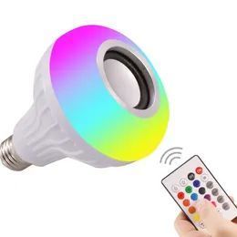 Світлодіодна лампа з Bluetooth колонкою Bulb 12Вт в патрон Е27, RGB світильник з динаміком та пультом PRP OS1245100221 фото