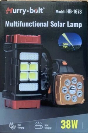 Powerbank LED-ліхтарик HB-1678 на сонячних батареях 5401678 фото