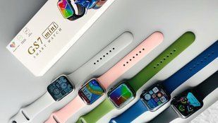сірий Смарт-годинник Smart Watch GS7 MINI 41 мм, Фітнес годинник з тонометром та пульсоксиметром pan14444 фото