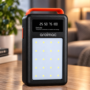 Повербанк Aroimac 80000 mAh (56-68) / PowerBank с LED-фонарем и цифровым индикатором заряда M17934 фото