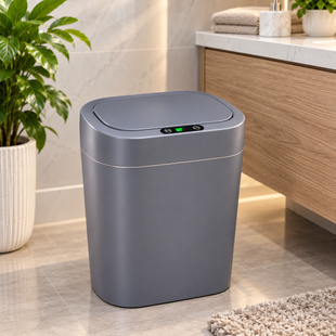 Мусорное ведро со смарт-датчиком 16 л / Smart trash can / Мусорное ведро со съемным держателем пакета для мусора Jam1302 фото