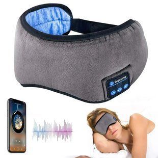 Маска для сна с наушниками Bluetooth MUSIC GOGGLES AND183 / Повязка на глаза с гарнитурой 2052457 фото