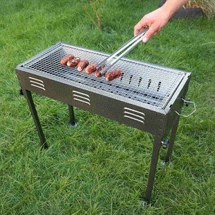 Портативний складний барбекю гриль мангал BBQ Grill TL-670 для пікніка дачі переносний туристичний 228670 фото