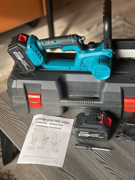 Акумуляторна міні електрична Electric chain saw 8 дюймів 2053948 фото