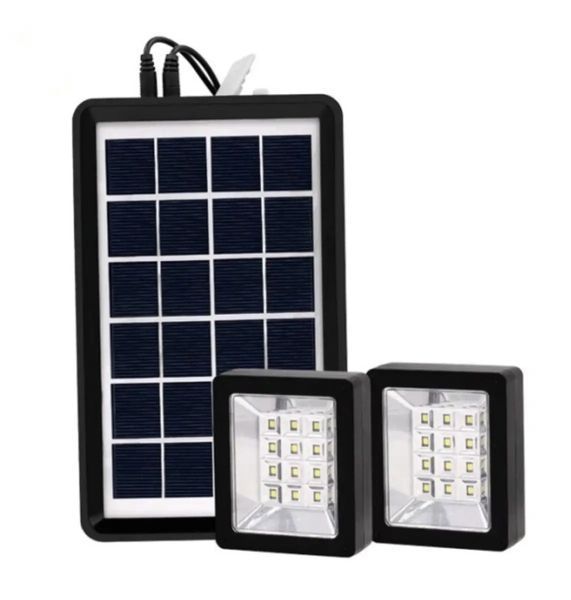 Портативна сонячна система EP-05 3в1 6v3w, Led лампи х2, powerbank M15363 фото
