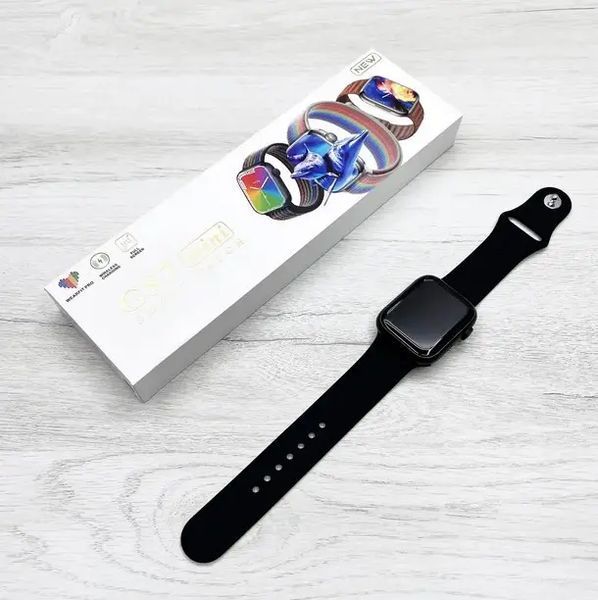 сірий Смарт-годинник Smart Watch GS7 MINI 41 мм, Фітнес годинник з тонометром та пульсоксиметром pan14444 фото