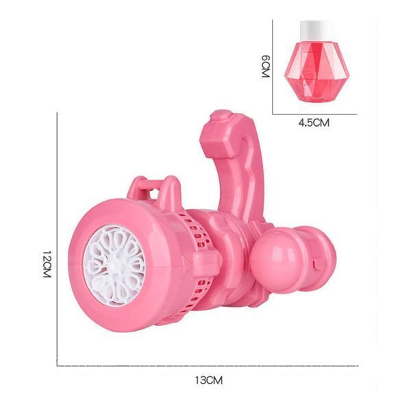 Дитячий кулемет генератор мильних бульбашок від батарейок Bubble machine toy 2053407 фото