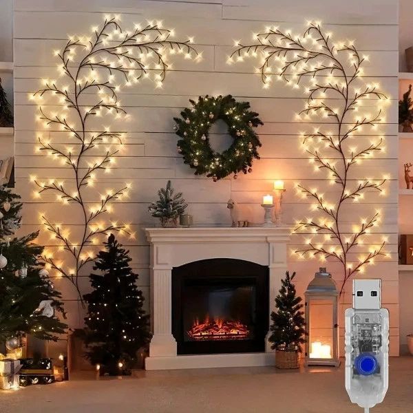 Гірлянда 1,5 м 144 LED, USB, 8 режимів, тепле світло 5093983 фото