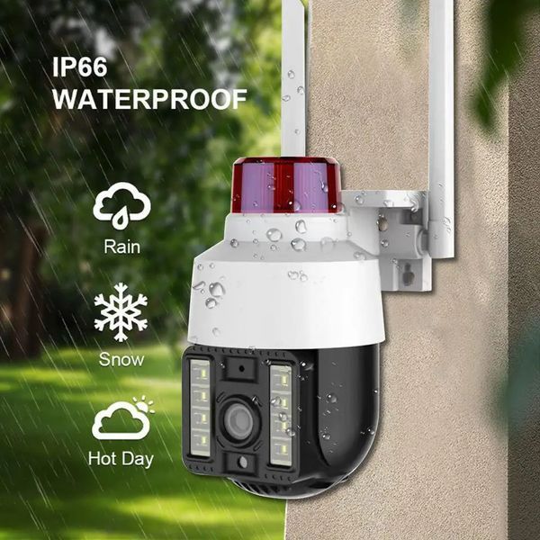 Бездротова вулична камера WiFi PTZ Verto VRT-C262 FHD 4mp поворотна з сигналізацією M16972 фото
