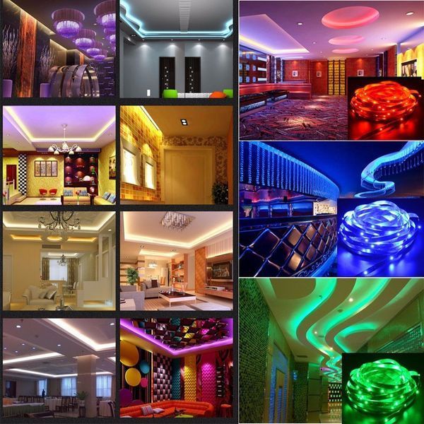 Комплект Світлодіодна стрічка багатобарвна 3528 RGB комплект 5м з пультом sa90930 фото