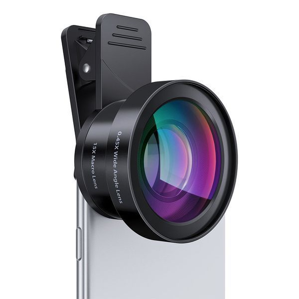 Макролінза для телефону, об'єктив для телефону, лінза 2 об'єктиву 0.45 lens AND HA-55 2053478 фото