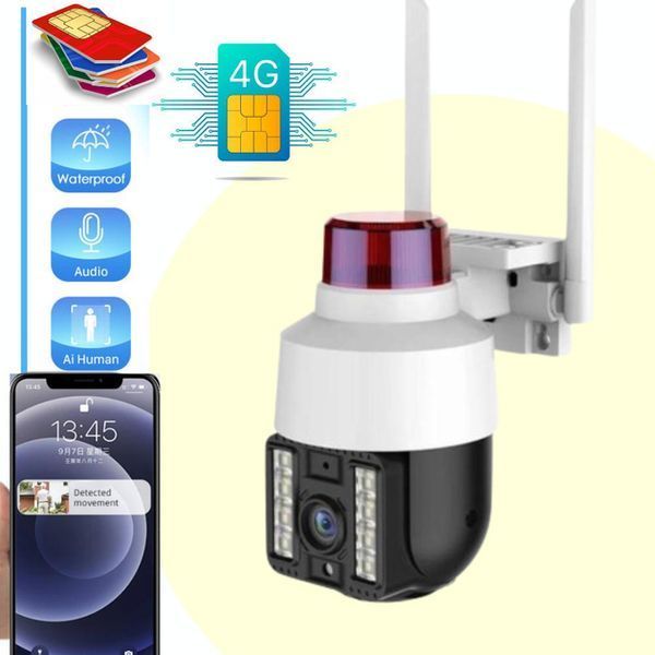 Бездротова вулична камера WiFi PTZ Verto VRT-C262 FHD 4mp поворотна з сигналізацією M16972 фото