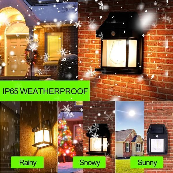Вуличний світильник Solar Interaction Wall Lamp BK-888 із датчиком руху на сонячній батареї 2053012 фото