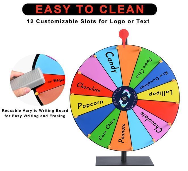Ігрове колесо Lottery Wheel діаметром 30 см MA782 фото