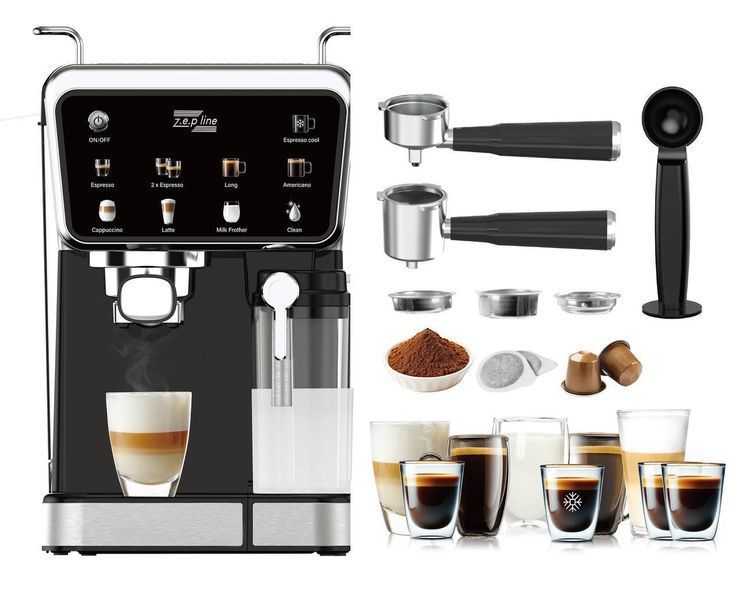 Кавомашина Zepline ZP-6803/3000 Вт, 20 Bar, 8 напоїв, ESPRESSO COOL ZP-6803 фото