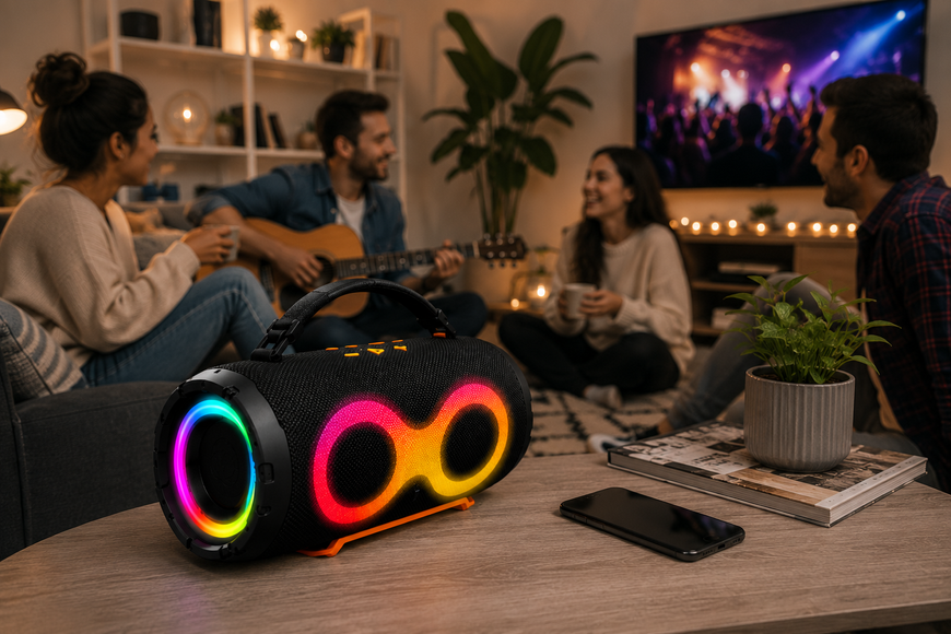 Колонка Charce 6 LED Bluetooth / Акустика 50Вт 24480019 фото