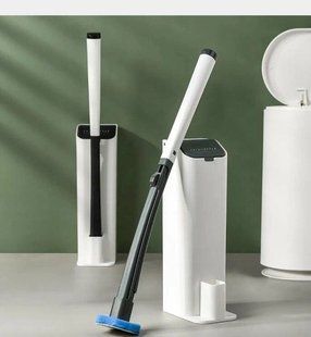 Універсальна щітка для прибирання ванної зі змінними насадками MTS clip type removable toilet brush 2054123655 фото