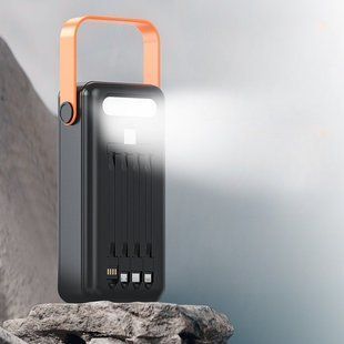 Портативна батарея зовнішня повербанк Power Bank 50000 mAh із сонячною панеллю та ліхтариком YM-635CX 2053467 фото